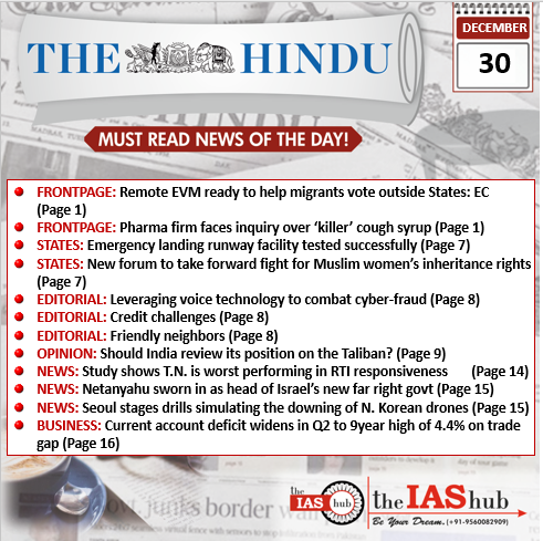 TH_30 Dec_Daily Headlines