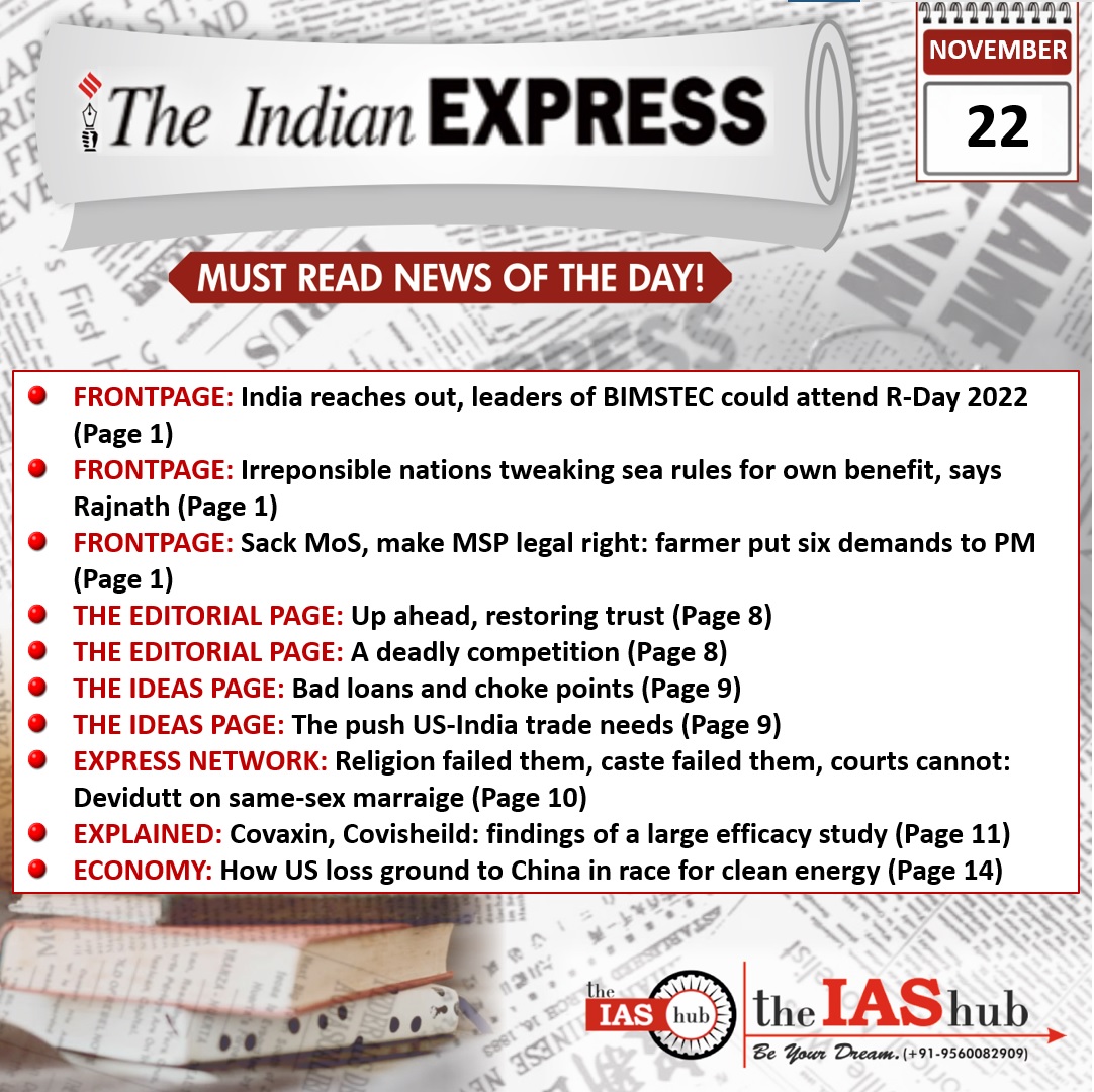 IE_22Nov_Dailyheadlines