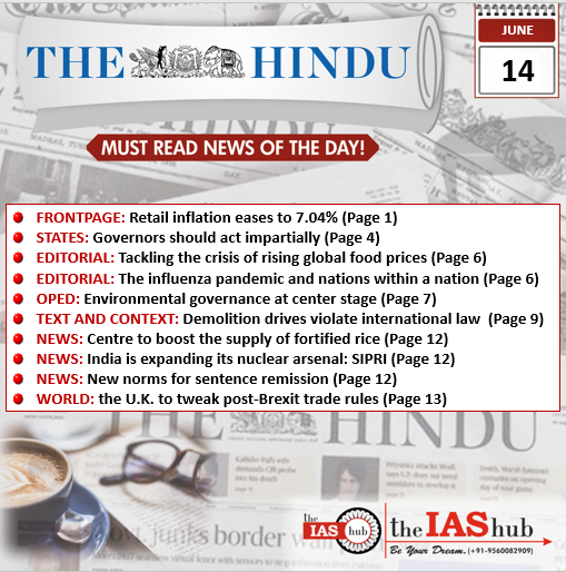 The Hindu 14 June