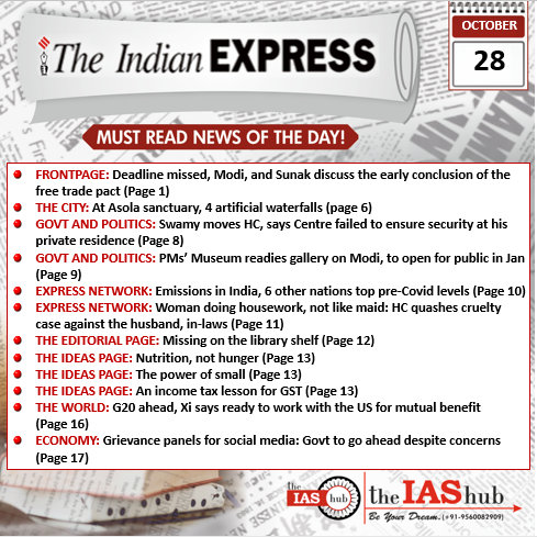 IE_28th Oct_Daily Headlines