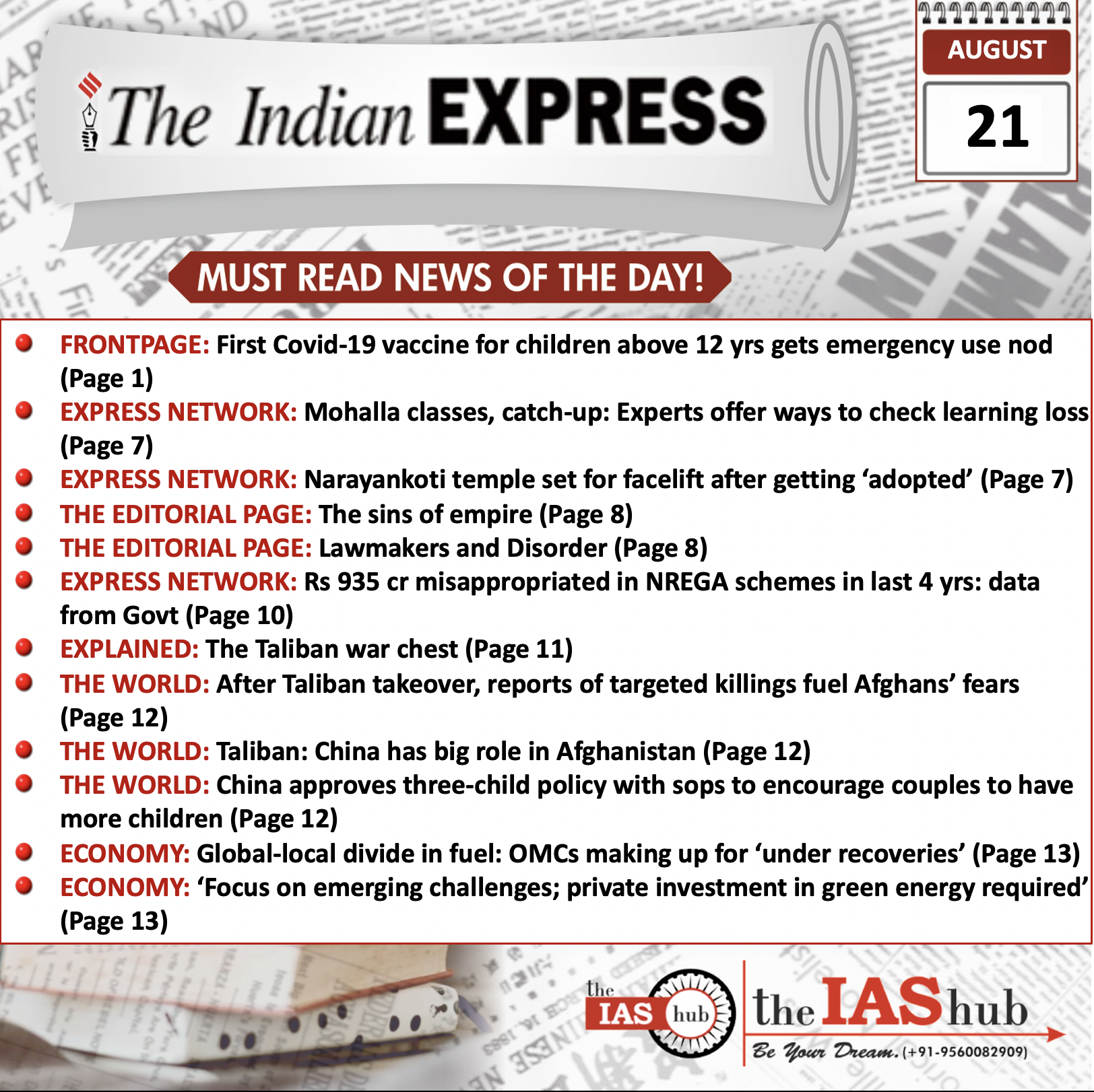 IE-Headlines-21 Aug-theIAShub