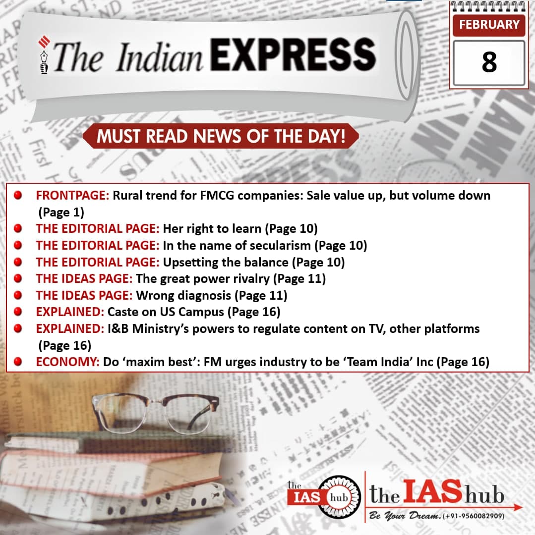 Indian Express 8 Feb
