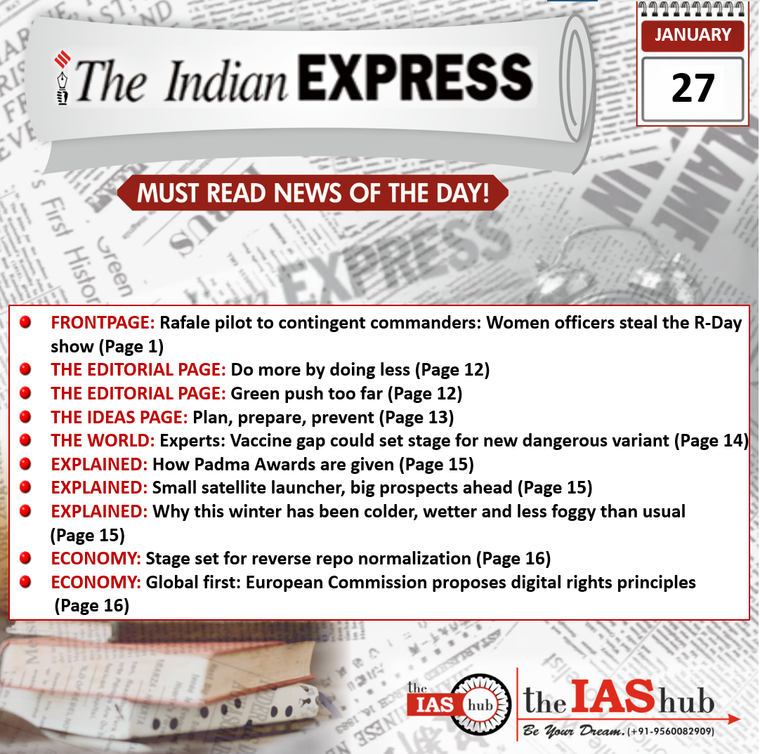 Indian Express 27 Jan