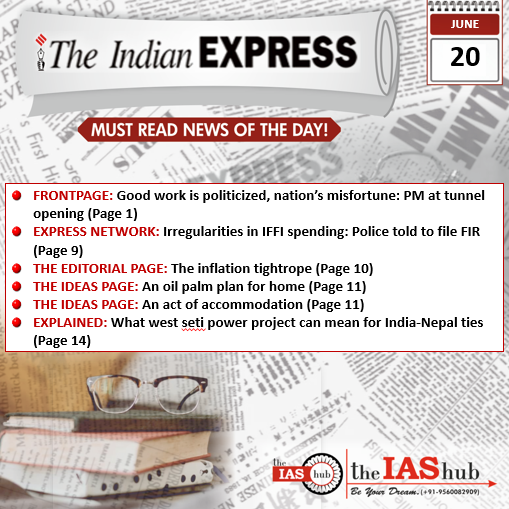 Indian Express 20 June