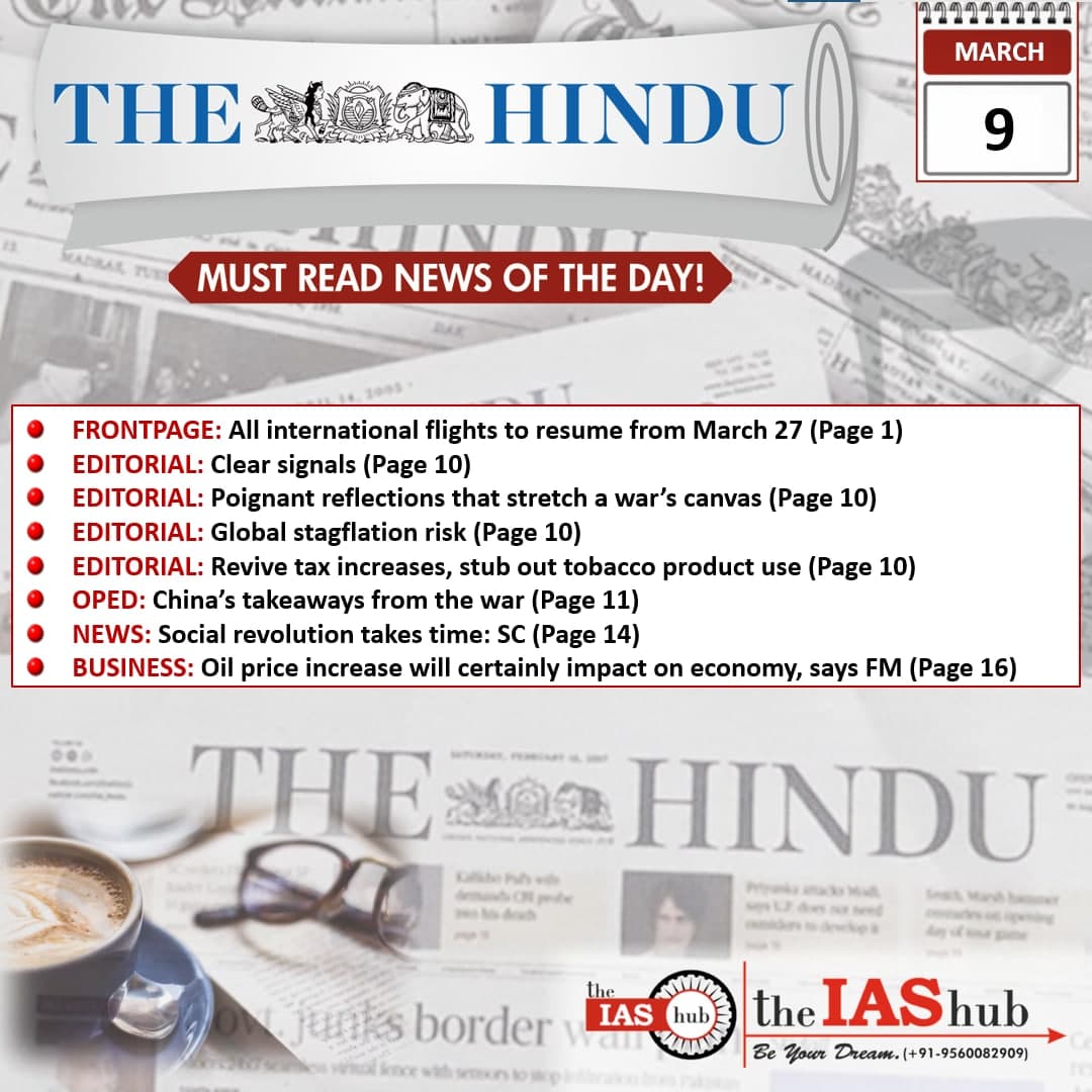 The Hindu 9 March