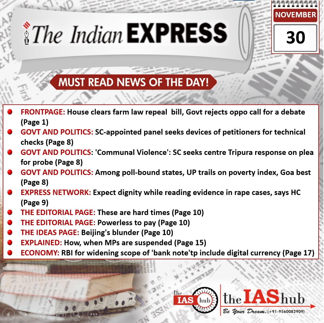 IE_30Nov_Dailyheadlines