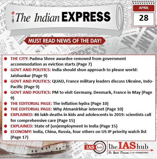 28 April Indian Express
