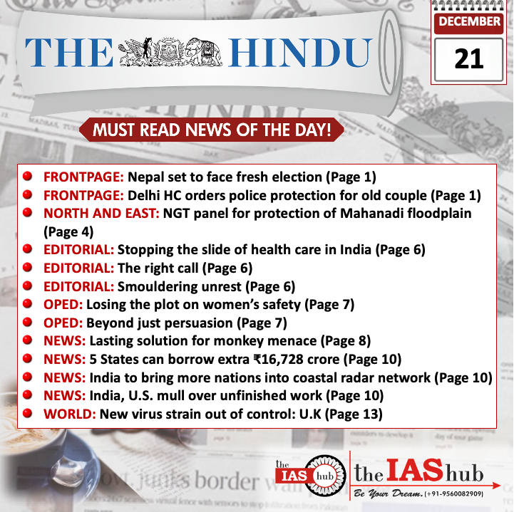 The Hindu_Headlines_21 Dec_theIAShub