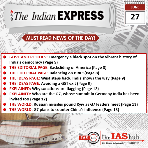 Indian Express 27 June