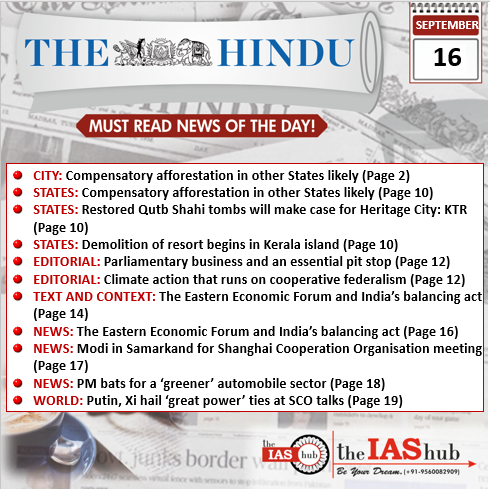 TH_16th Sept_Daily Headlines