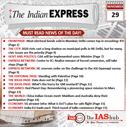 IE_29th Nov_Daily Headlines