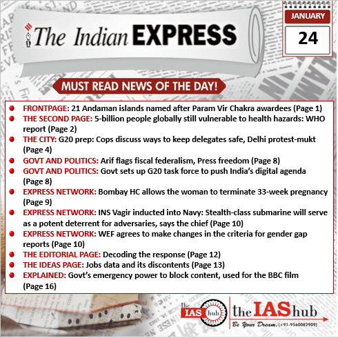 IE_24th January_Daily Headlines