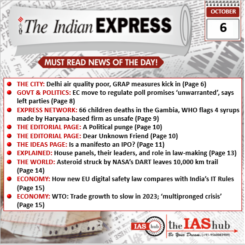 IE_6th Oct_Daily Headlines