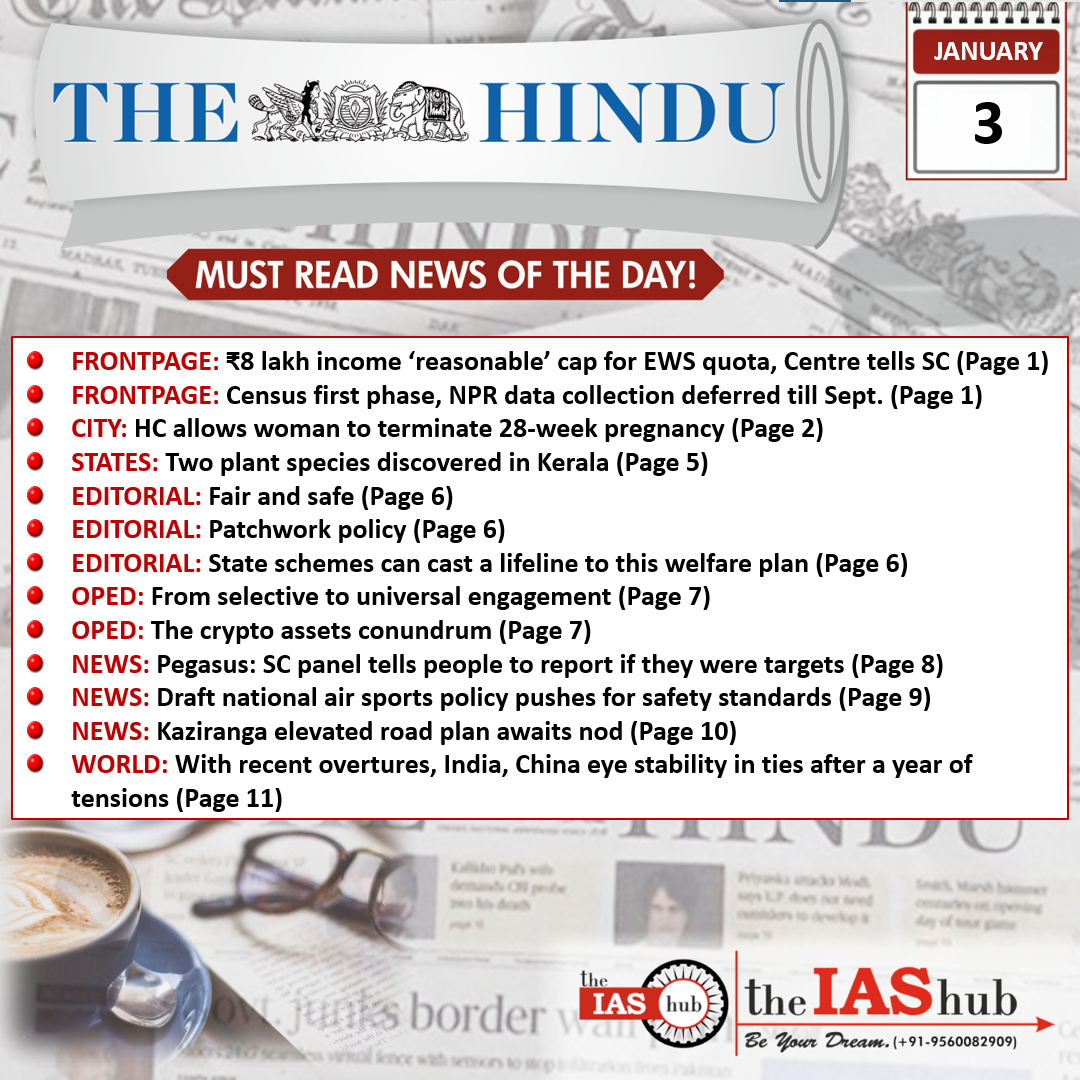 The Hindu 3 jan