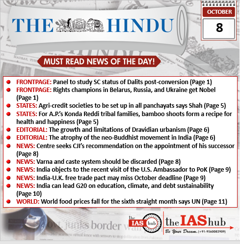 TH_8th Oct_Daily Headlines