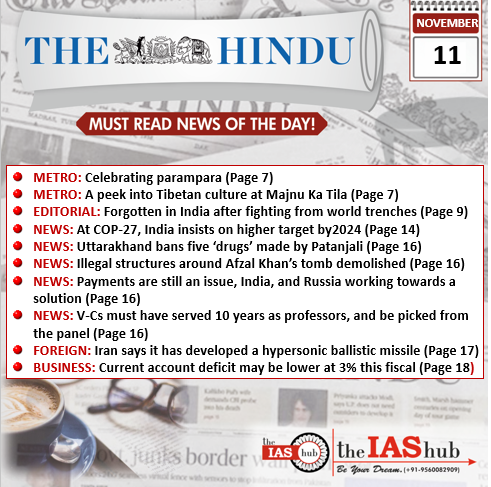 TH_11th Nov_Daily Headlines