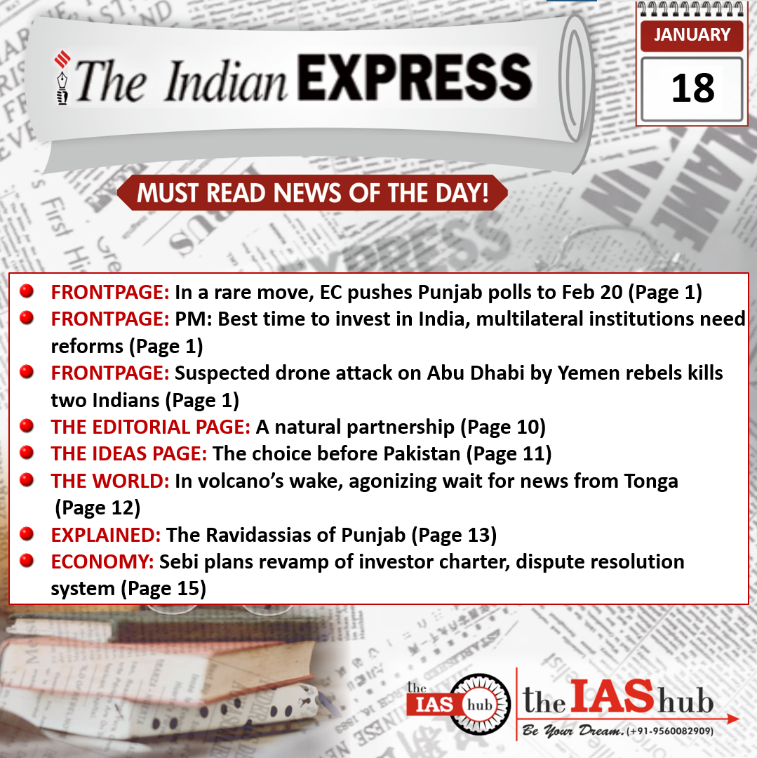 Indian Express 18 Jan