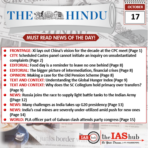 TH_17th Oct_Daily Headlines