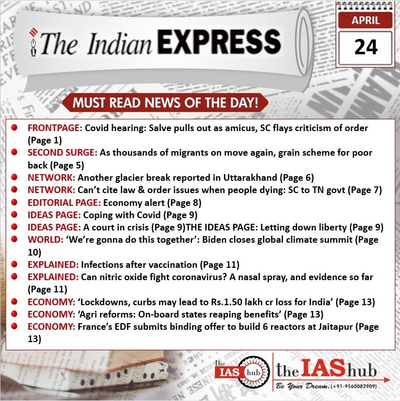 IE_Headlines_24 April_theIAShub