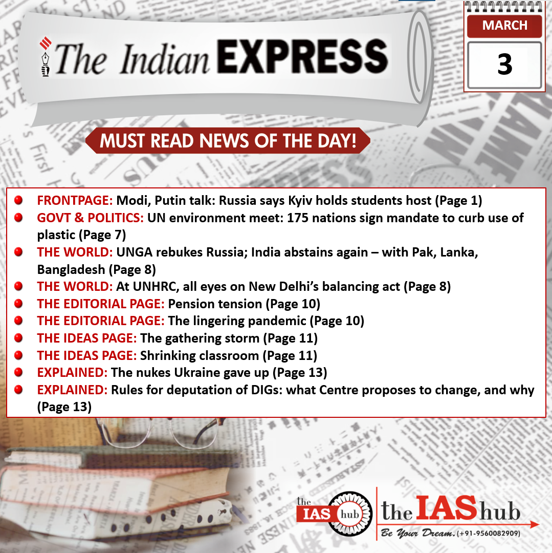 Indian Express 3 March