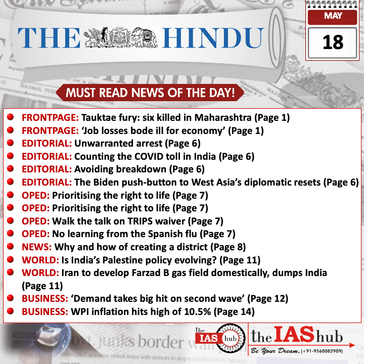 TH_Headlines_18 May_theIAShub