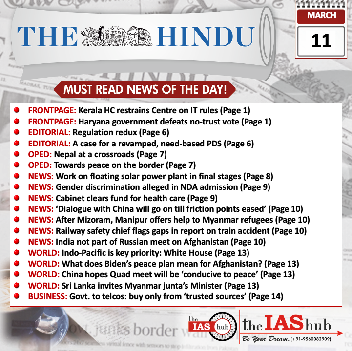 The Hindu_Headlines_11 Mar_theIAShub