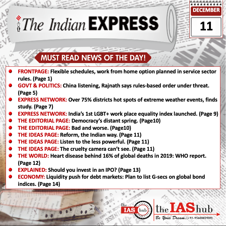 Indian Express_Headlines_11 Dec_theIAShub