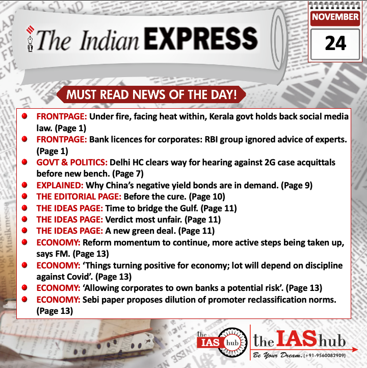 Indian Express_Headlines_24 Nov