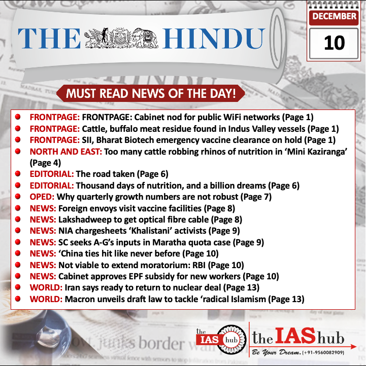 The Hindu_Headlines_10 Dec_theIAShub