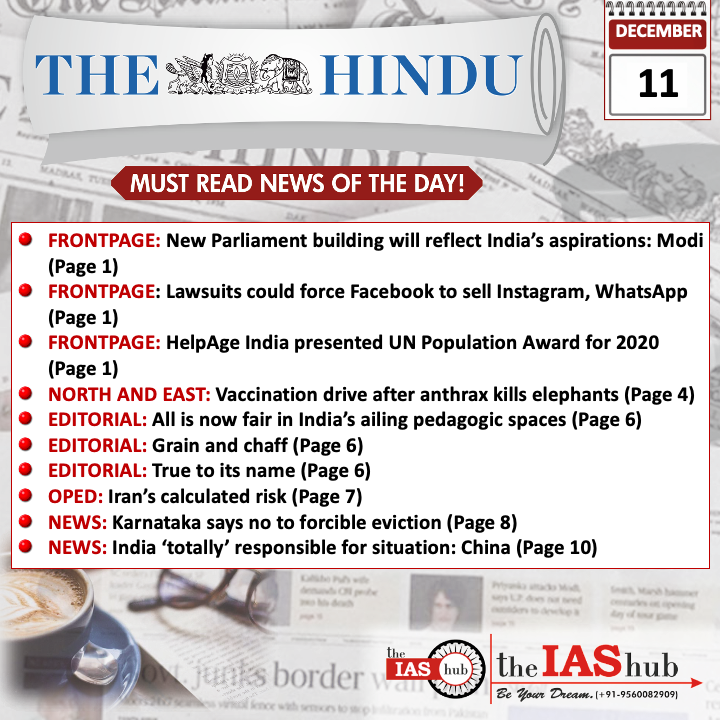 The Hindu_Headlines_11 Dec_theIAShub