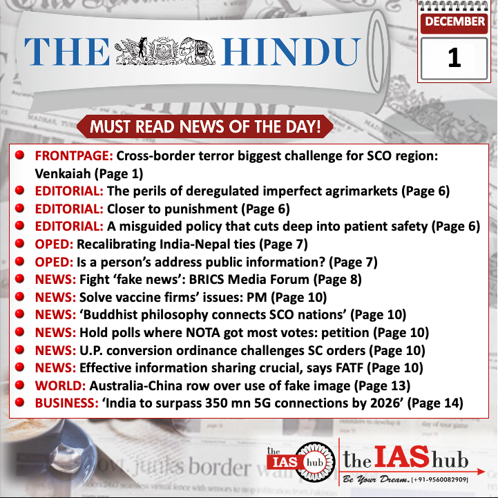 The Hindu_Headlines_1 Dec_theIAShub