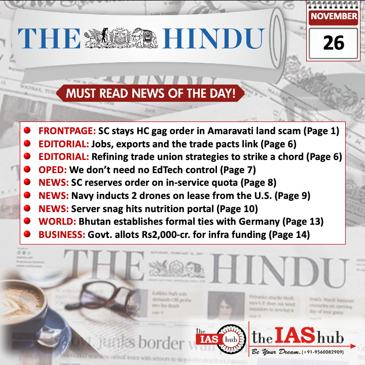 The Hindu_Headlines_26 Nov_theIAShub