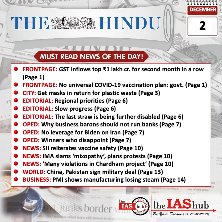 The Hindu_Headlines_2 Dec_theIAShub