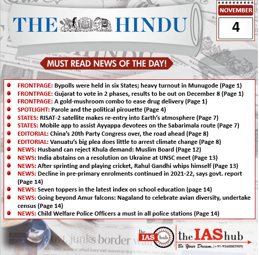TH_4th Nov_Daily Headlines