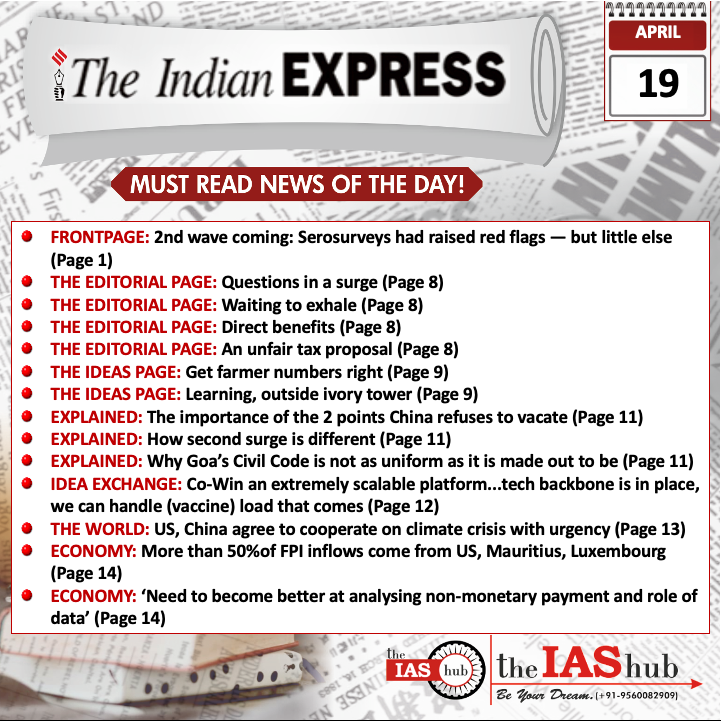 IE_Headlines_19 April_theIAShub