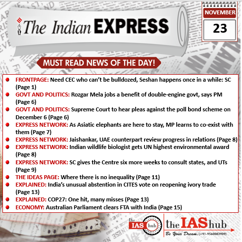 IE_23rd Nov_Daily Headlines