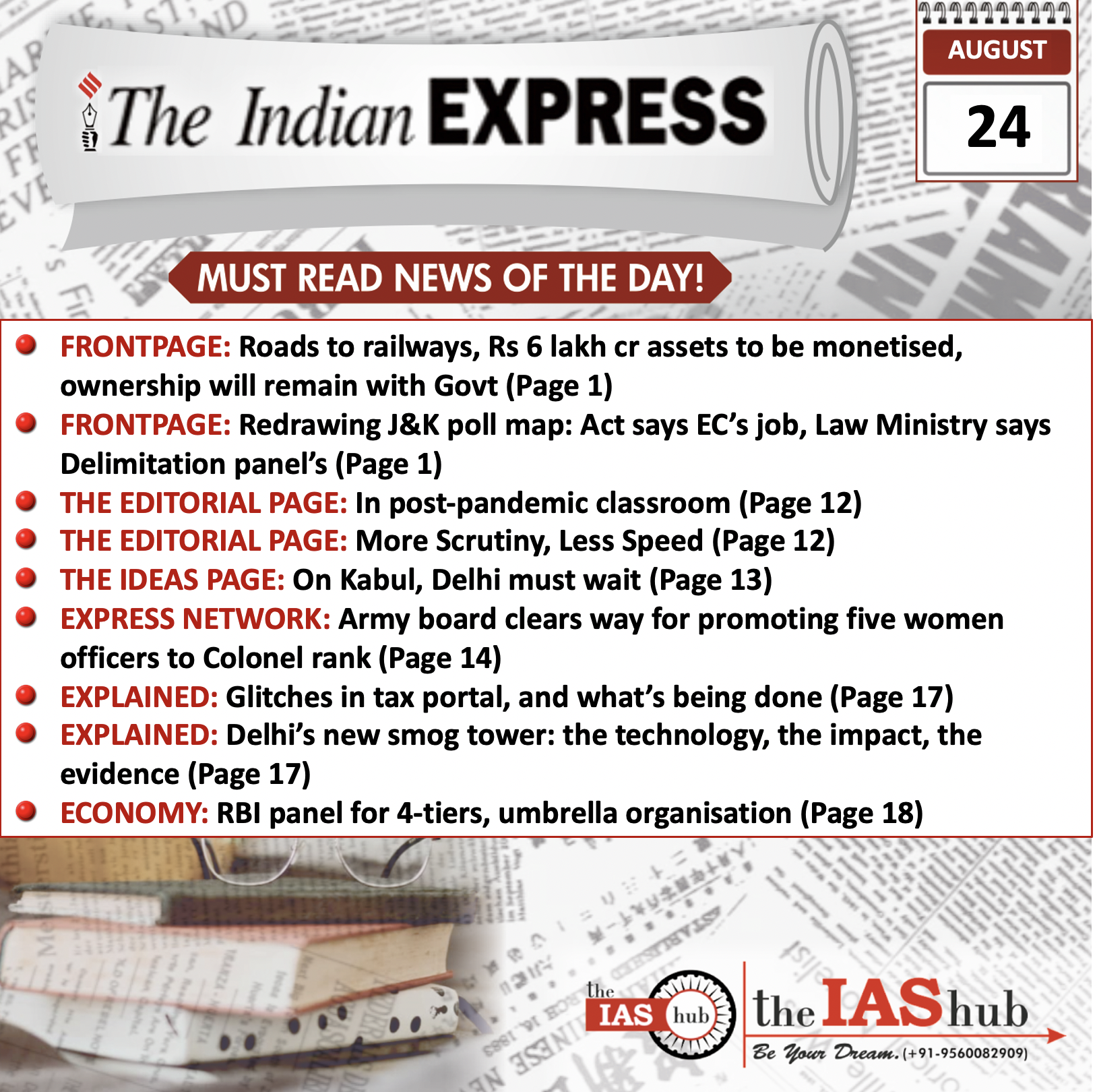 IE-Headlines-24 Aug-theIAShub