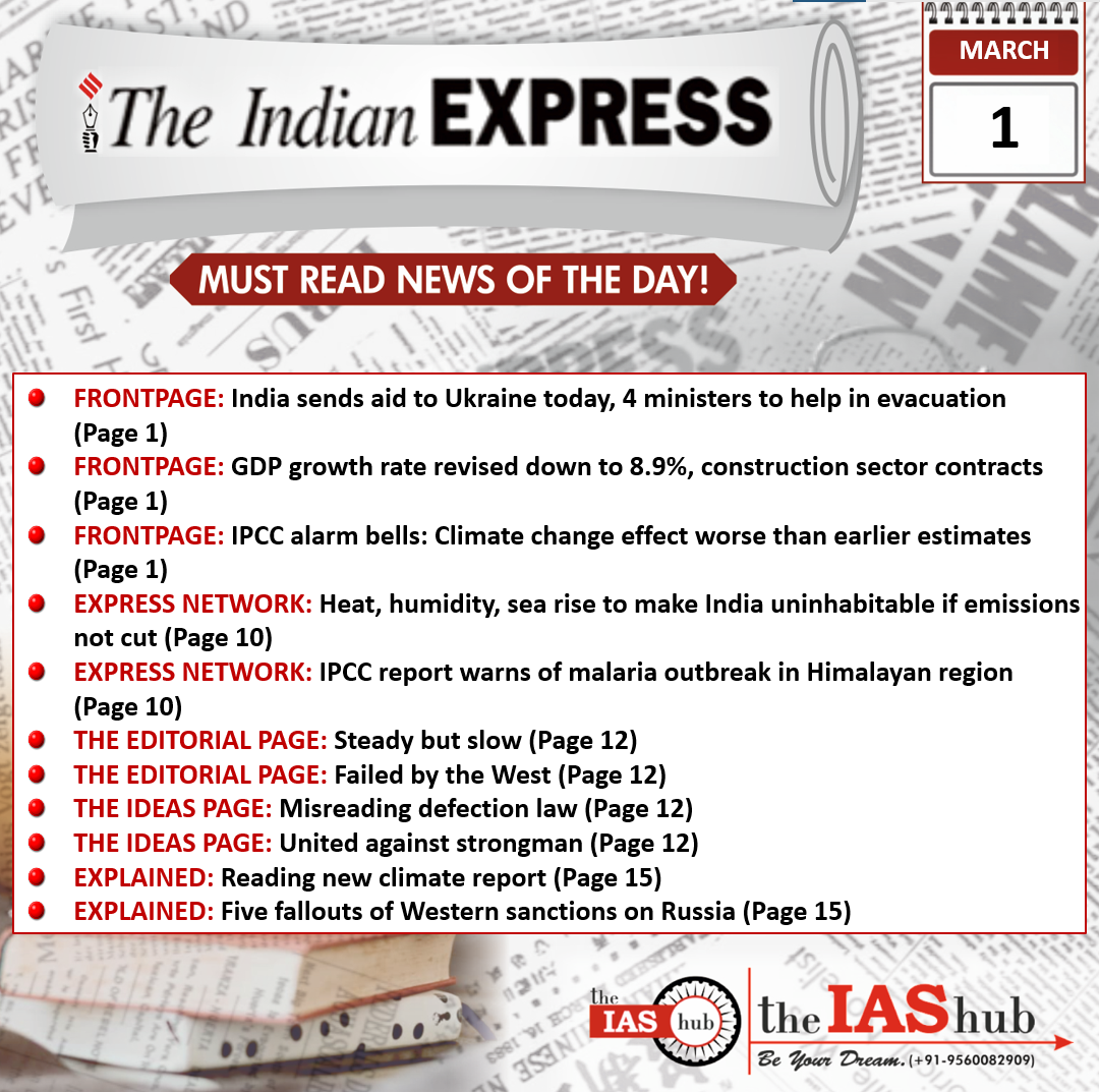 Indian Express 1 March