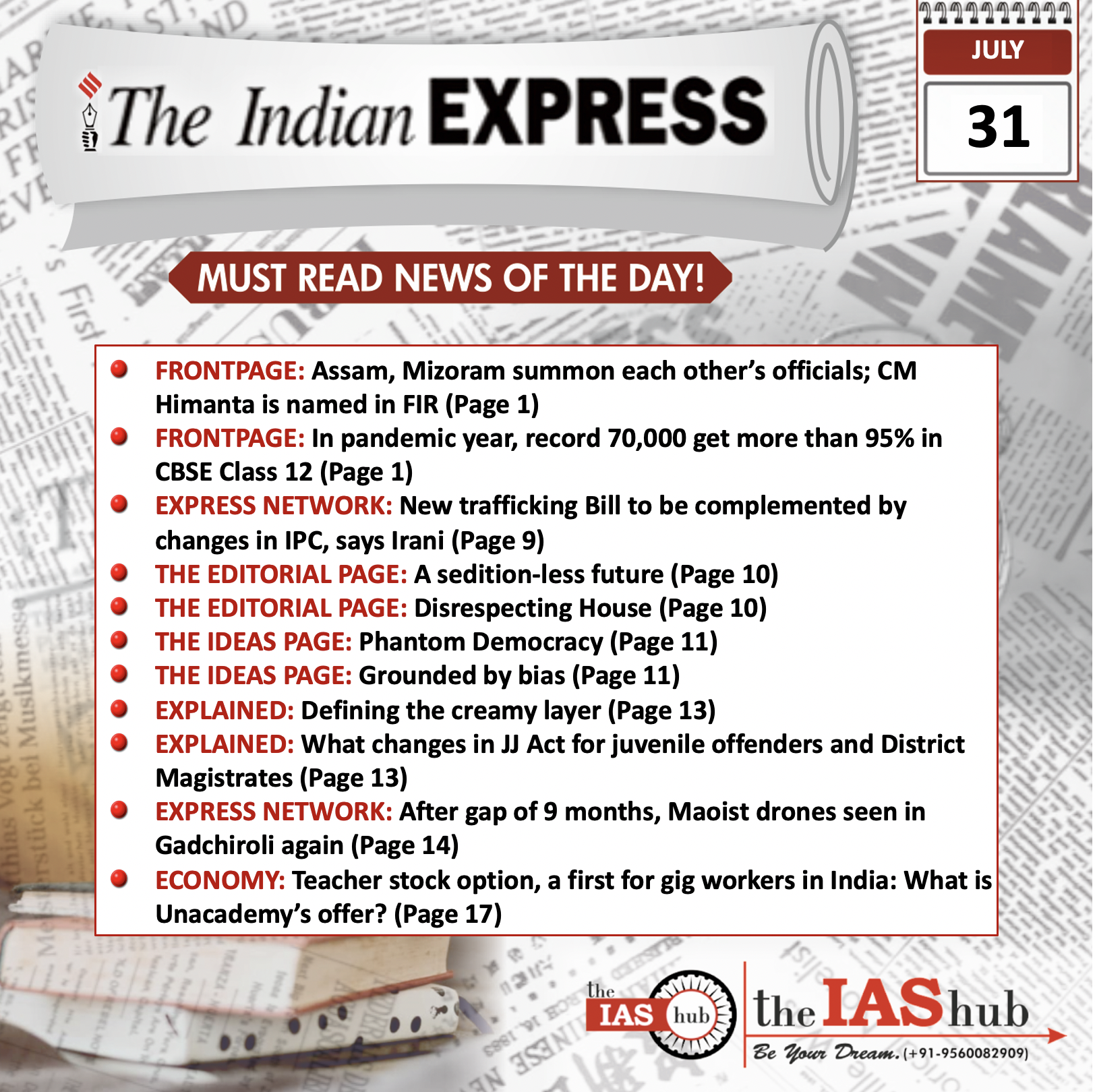 IE_Headlines_31 July_ theiashub
