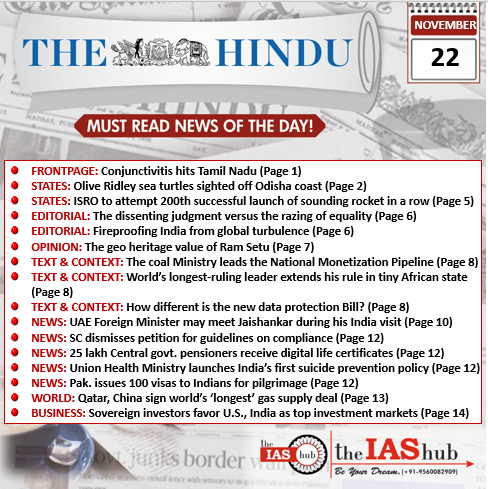 TH_22nd Nov_Daily Headlines