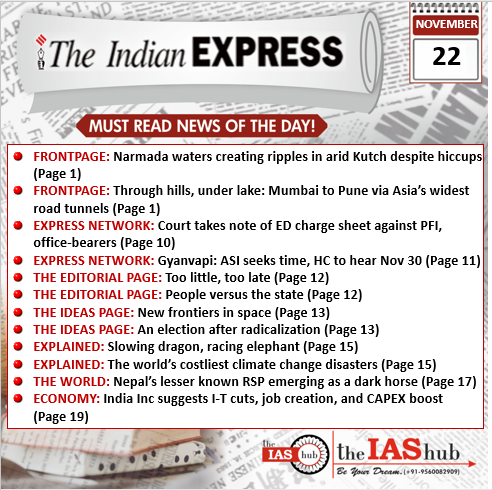IE_22nd Nov_Daily Headlines