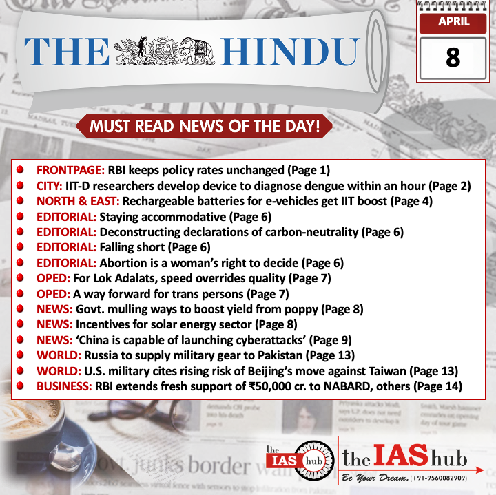 TH_Headlines_8 April_theIAShub