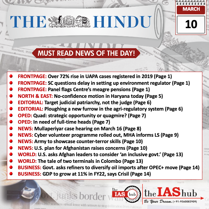 The Hindu_Headlines_10 Mar_theIAShub