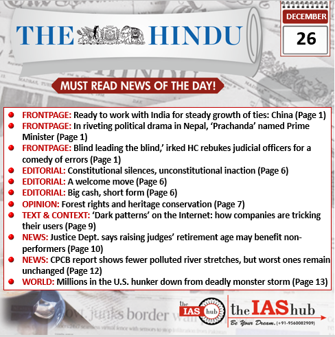 TH_26 Dec_Daily Headlines