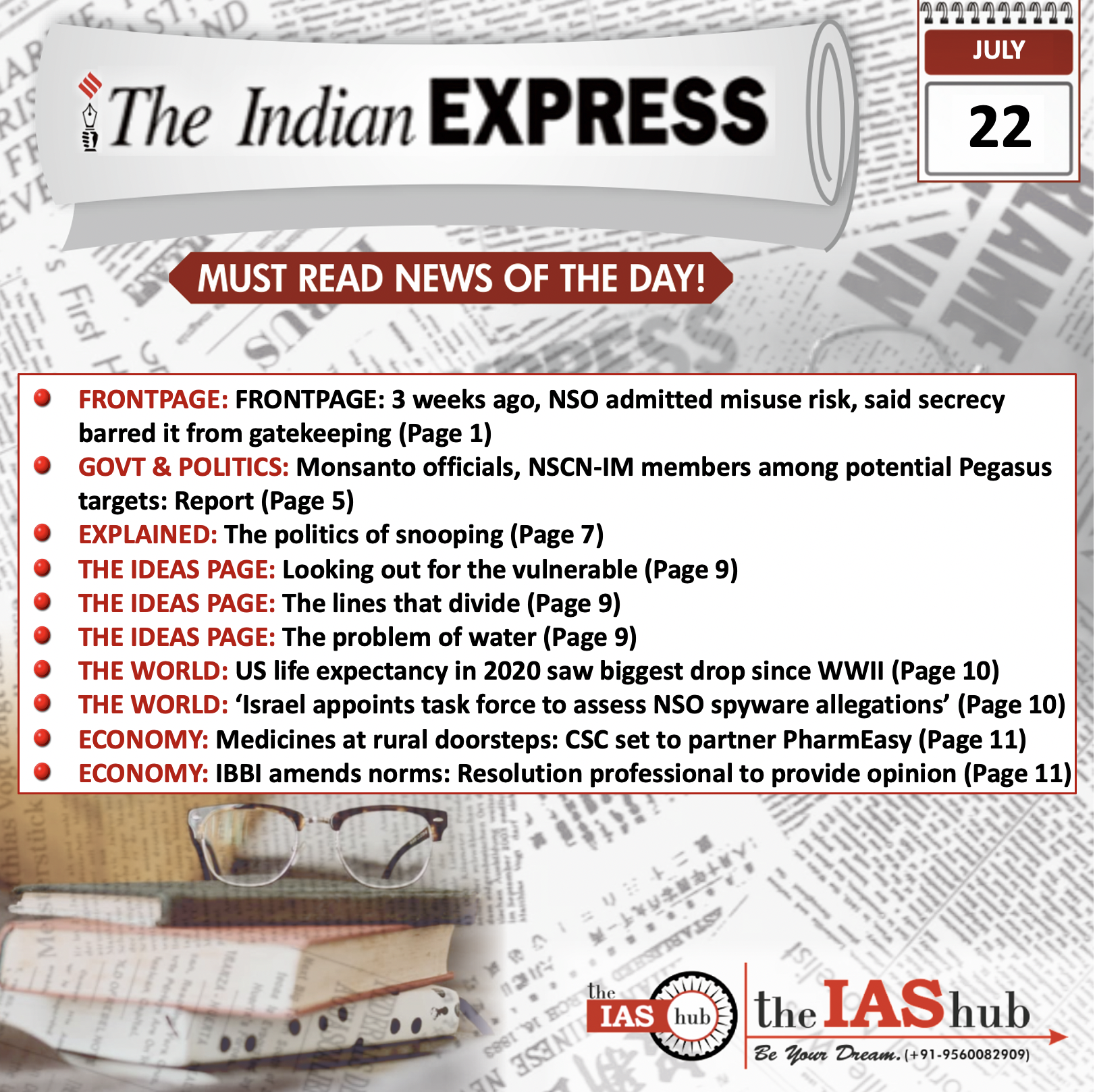 IE_Headlines_22 July_ theiashub