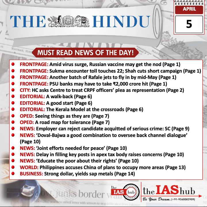 TH_Headlines_5 April_theIAShub