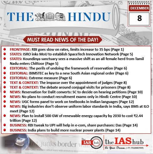 TH_8th Dec_Daily Headlines