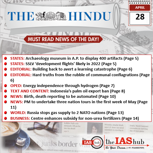 28 April the Hindu