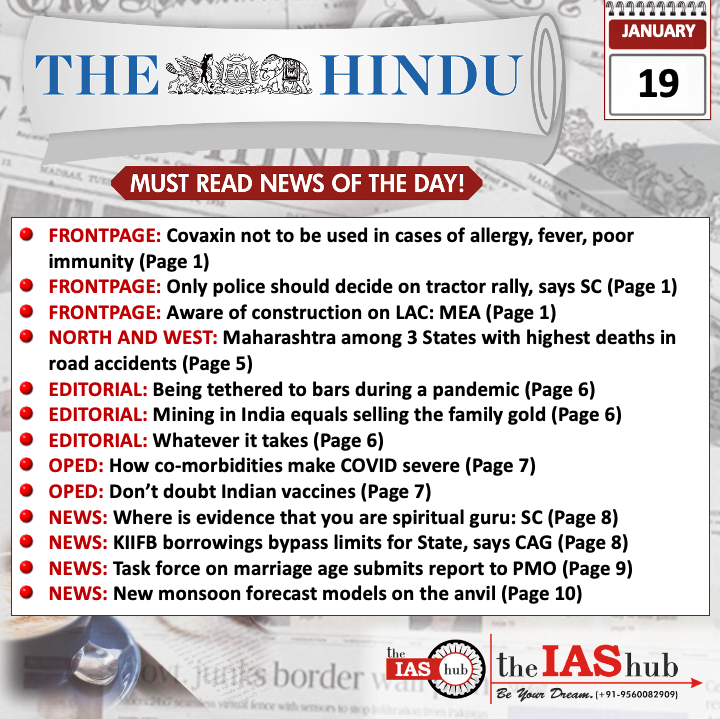 The Hindu_Headlines_19 Jan_theIAShub