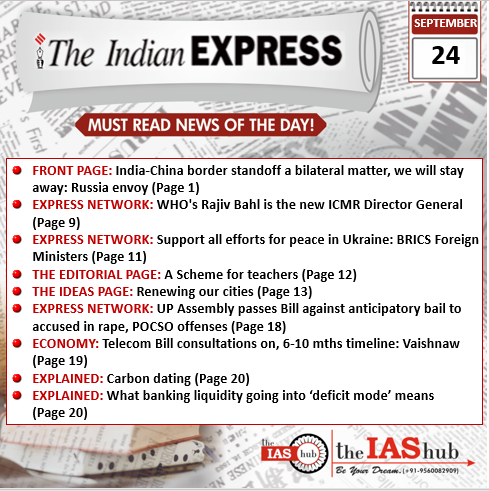 IE_24th Sept_Daily Headlines